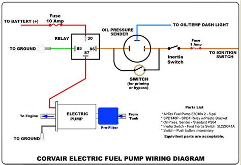 universal electric fuel pump wiring diagram 